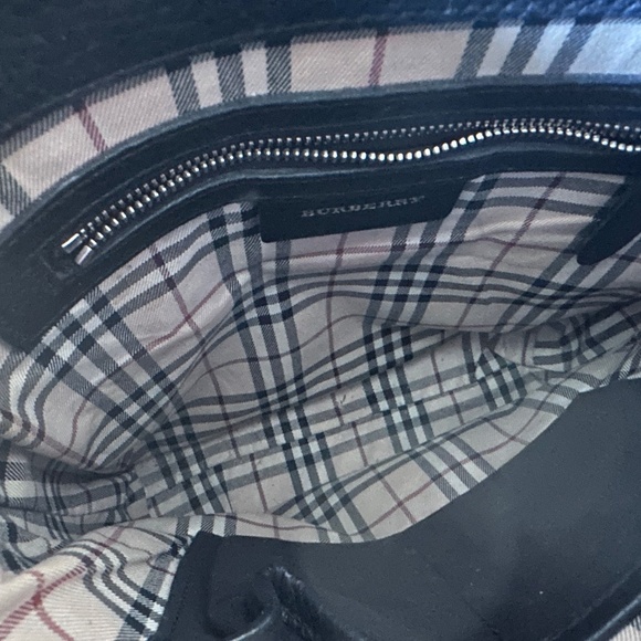 Crossbody Burberry Bag Leather with adjustable nylon strap - Picture 6 of 13